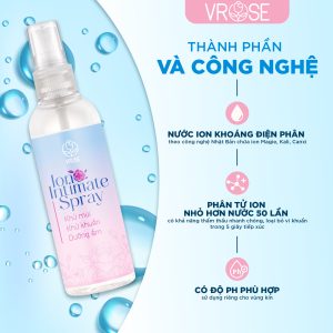 Xịt vùng kín ion+ vrose intimate spray