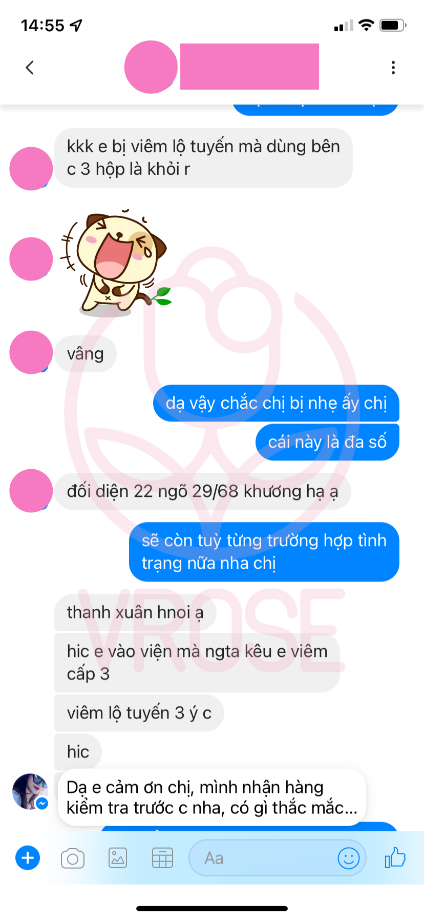 Feedback trị viêm phụ khoa